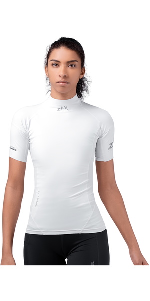 Zhik Mujer Camiseta De Manga Corta Eco Spandex UPF50+ DTP-0067-W-WHT - White